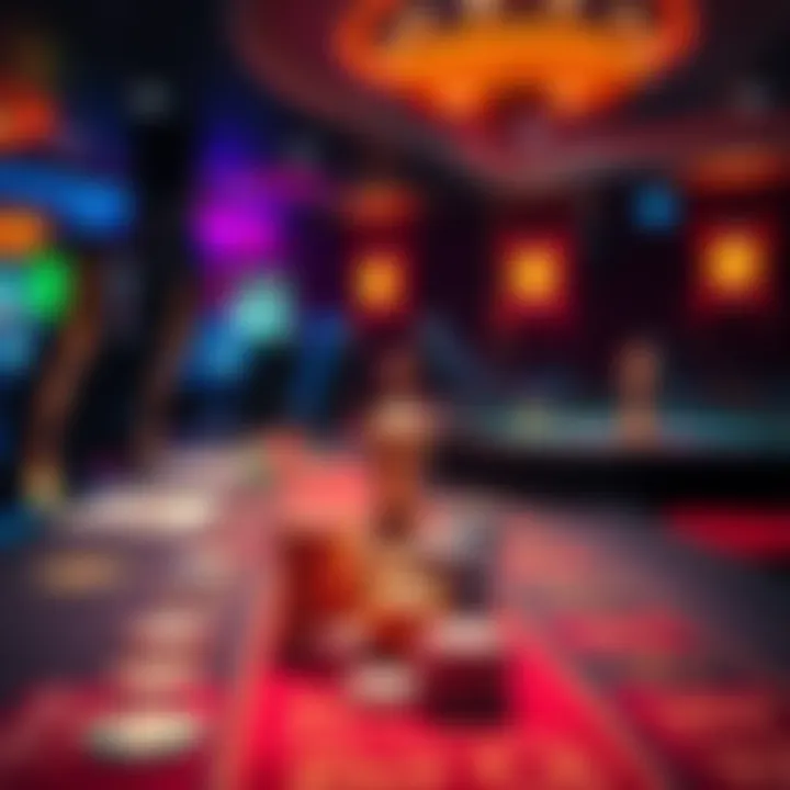 A table with casino games and chips, highlighting strategies for winning