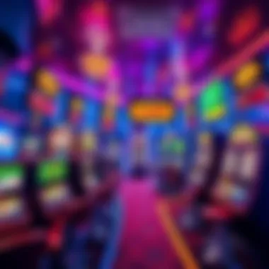 Casino Sweepstakes Games Colorful display of various casino games and sweepstakes options