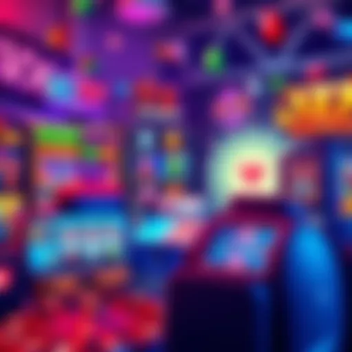 A colorful display of various casino games and slots to showcase alternatives to popular platforms.