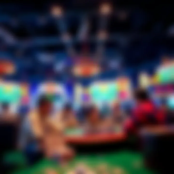A group of foreign players receiving help at a Las Vegas casino for their ITIN applications during a poker tournament