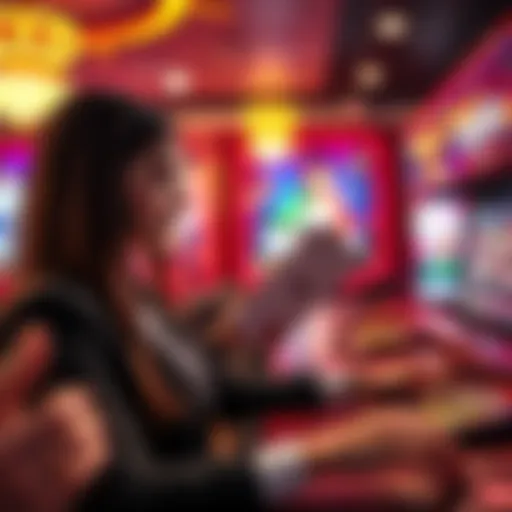 A player receiving a welcome bonus at an online casino