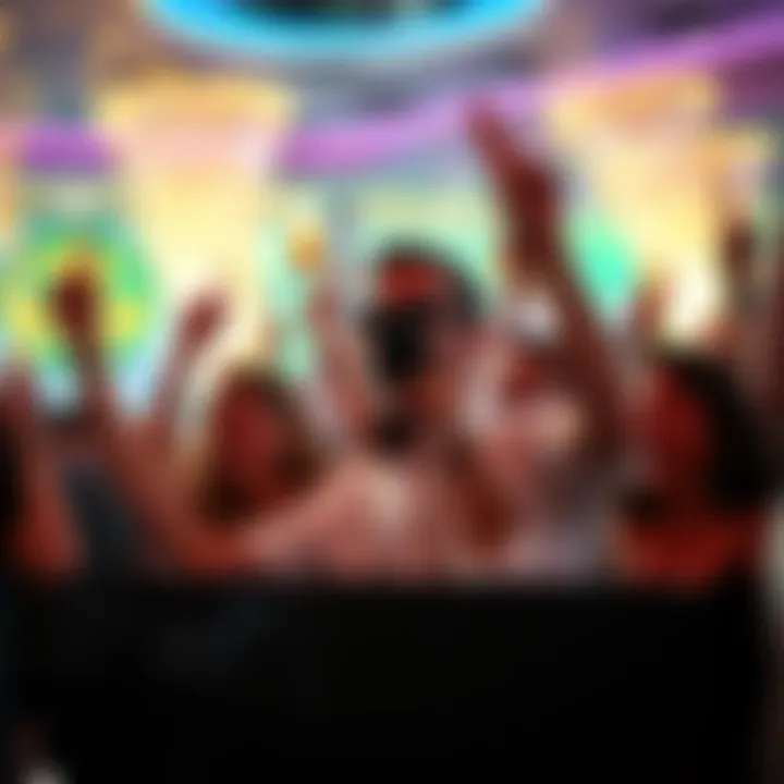 People celebrating cash winnings at a casino