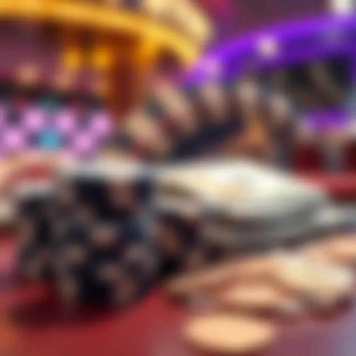 A stack of casino chips next to a pile of cash, representing a successful Vegas visit.