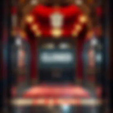 Casino Closed Sign A closed sign hanging on the door of a casino, indicating unexpected closure