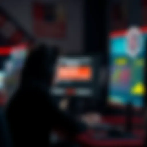 A frustrated person sitting in front of a computer with a rejected payment notification on the screen, highlighting issues with online casino deposits.