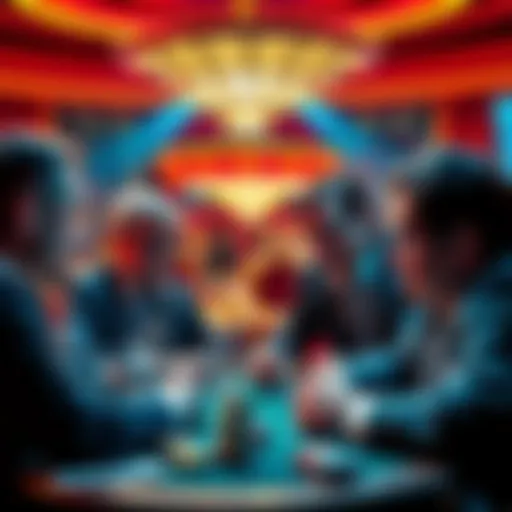 A group of casino executives in a serious discussion, highlighting the challenges in the industry
