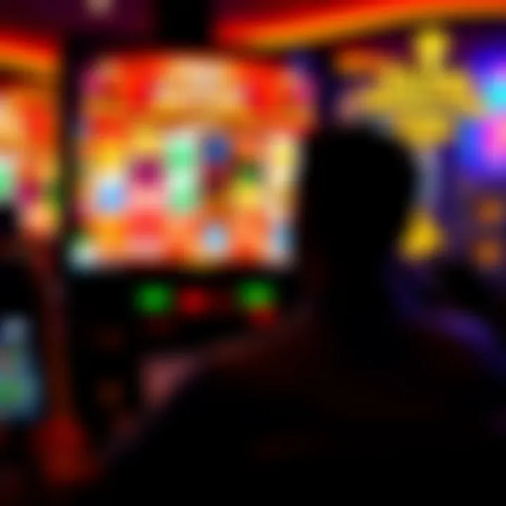 A person looking at a casino screen displaying freespins and winnings