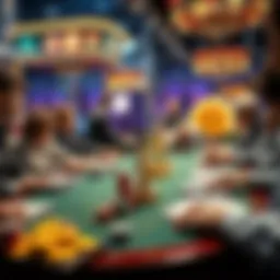 A table showing new and classic casino games with players deciding between them.