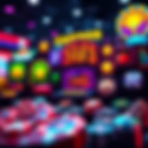 A collection of casino game icons representing various gaming options in California