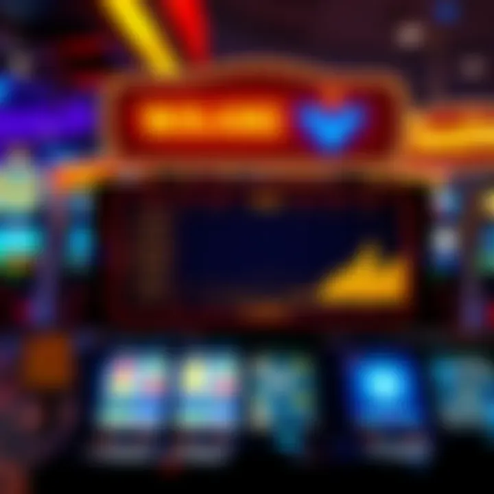 A gaming screen at a casino showing a confusion between wins and losses