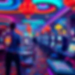 A vibrant casino floor with people playing various games, showcasing the latest gaming trends of 2026.