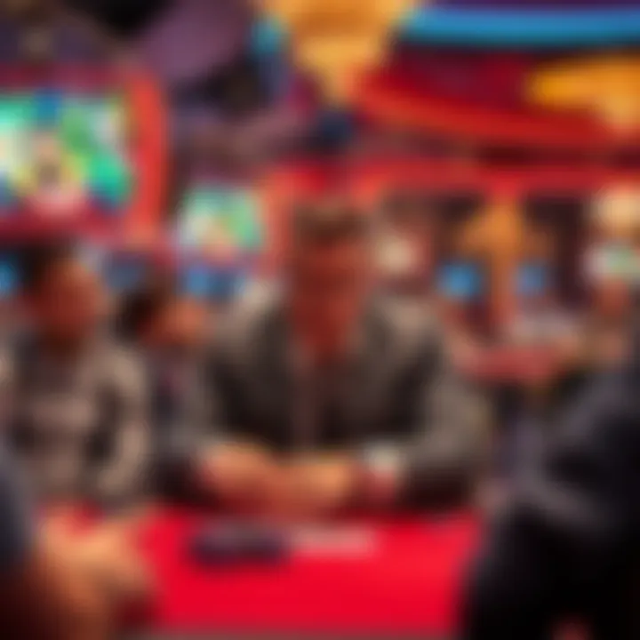 Bluff being moved to another table during a live casino game, with shocked viewers in the background watching on screens.