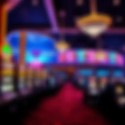 A bright and lively casino scene inside MGM Springfield with players at slot machines and gaming tables.