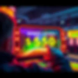 A person looking at a casino screen displaying a money offer