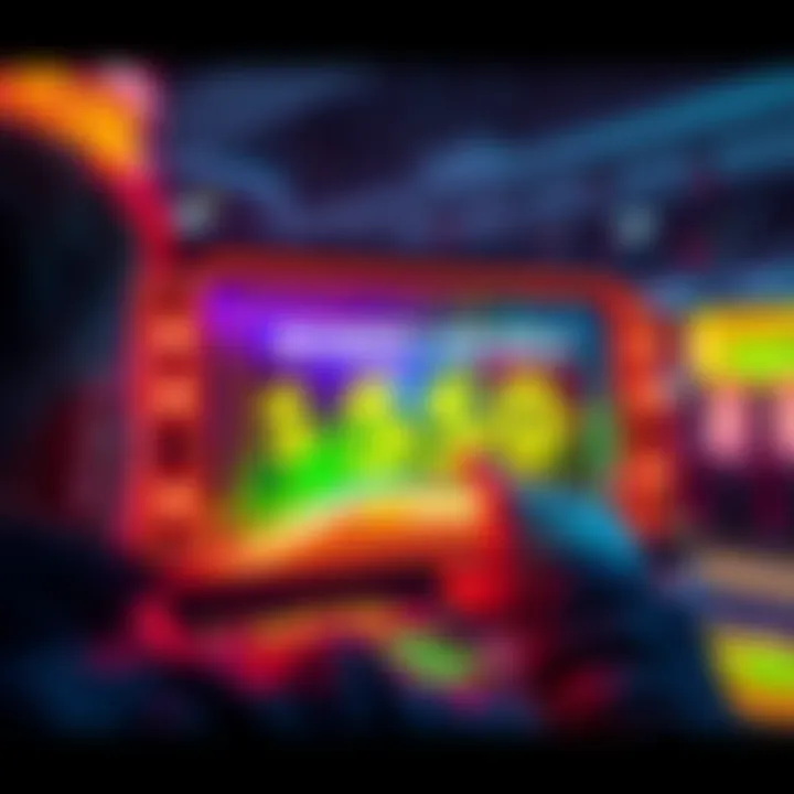 Casino money offer A person looking at a casino screen displaying a money offer