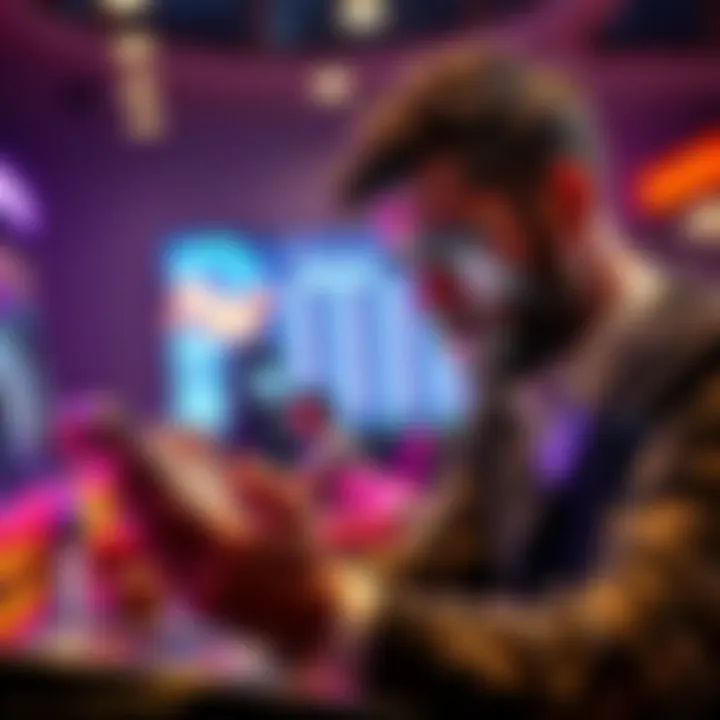 A worried player checking their online casino account for delayed winnings