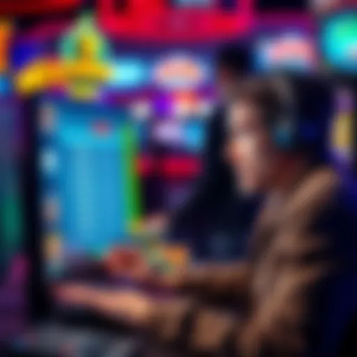 A player looking concerned while checking online casino winnings on a computer screen, highlighting a confusion over payout calculations.