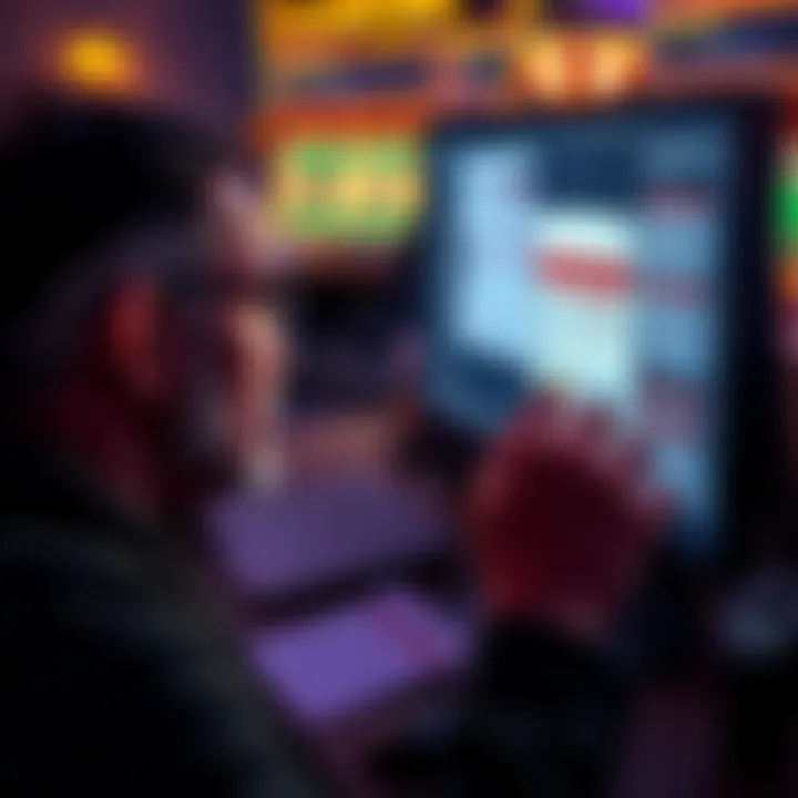 Person frustrated with casino payout issues, looking at a computer screen filled with documents, showing rejection notices
