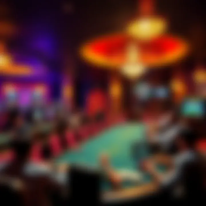 A busy casino poker room filled with players enjoying games on Memorial Day.