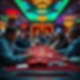 People playing poker at a table in Agua Caliente Casino, discussing rake challenges