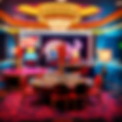 A luxurious setup at a casino showcasing various premium rewards available to guests