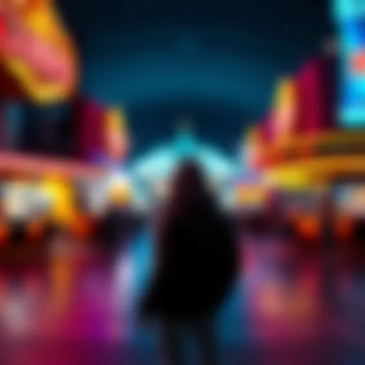 A person standing outside a casino, looking hopeful while holding a winning ticket, symbolizing recovery from gambling losses