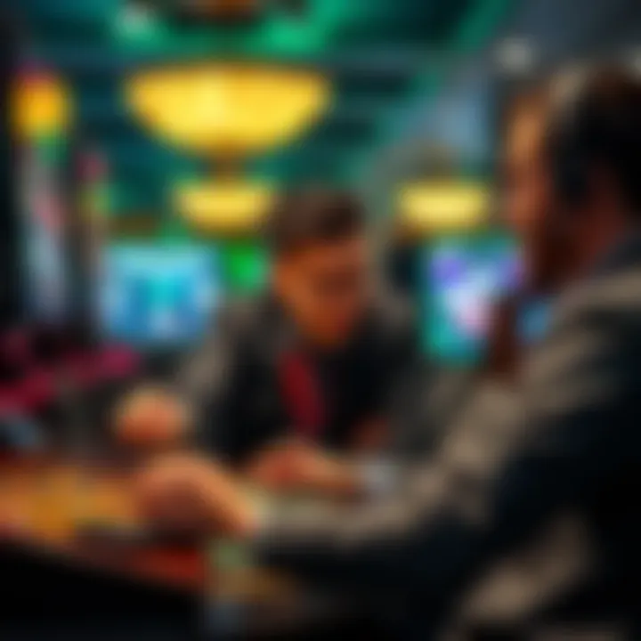 Casino Support Interaction A customer service representative assisting a player with questions about a casino game.