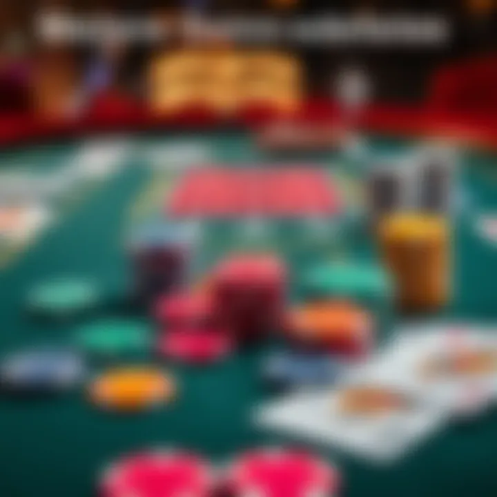 A casino table displaying colorful chips and playing cards, symbolizing new winning opportunities in gambling.