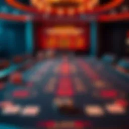 Casino table with unusual rules A casino table showing strange Blackjack and Craps rules affecting players