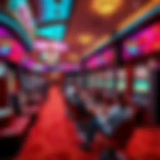 A vibrant casino floor showing people enjoying various games and modernized slots in 2025