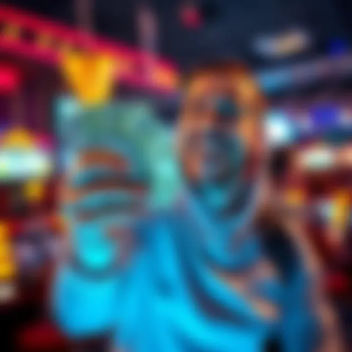 A person happily holding cash after winning 400 euros from a game, with a look of excitement, but no camera in sight.