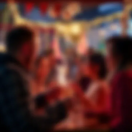 People celebrating a new year at a festive gathering, sharing joy and hope for the future.