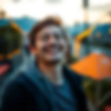 A person smiling outdoors, celebrating six months of living without gambling, showing happiness and freedom.