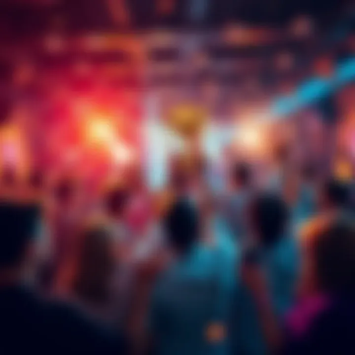 People sharing their winnings and achievements in a community gathering