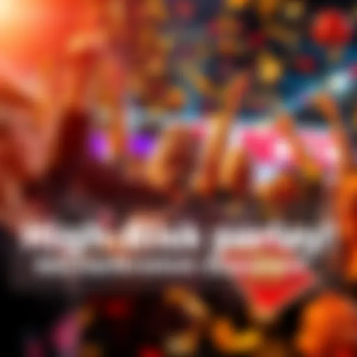 Celebrating High-Risk Parlay Win People celebrating a successful high-risk parlay with confetti and money symbols around them