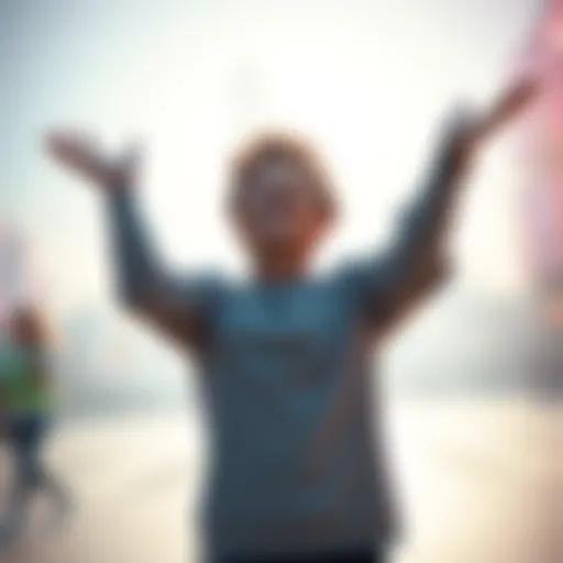 A person smiling with arms raised in celebration, standing in a bright environment to symbolize freedom and new beginnings after 40 days without gambling
