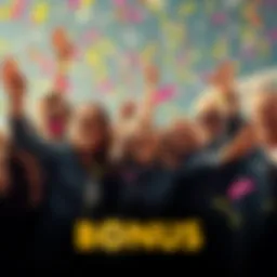 A group of joyful people celebrating with confetti and smiles, representing the excitement around Bonus Maralago.