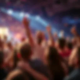 People gathered joyfully celebrating a recent success, showing excitement and enthusiasm.