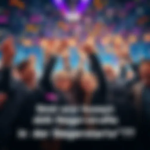 A group of people celebrating a victory with confetti and smiles, representing success.