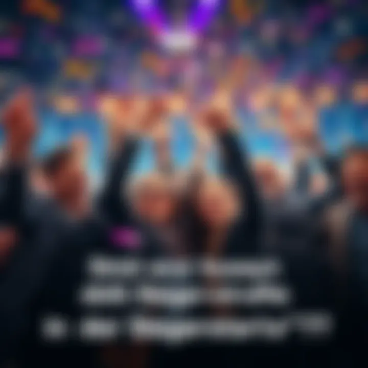 Celebration of Success A group of people celebrating a victory with confetti and smiles, representing success.