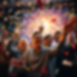 People celebrating with confetti and smiles after a day of surprising gains.