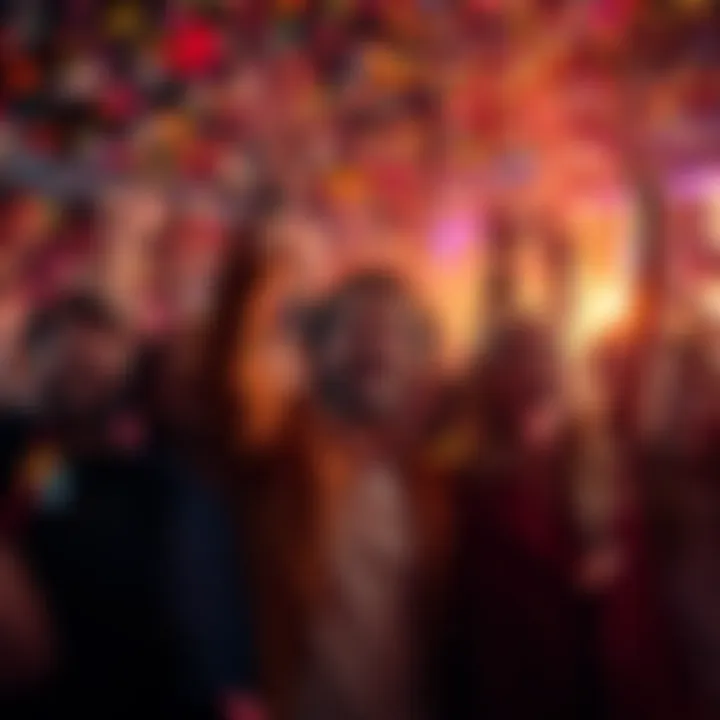 A group of happy people celebrating a victory with confetti and smiles