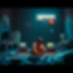 A person sitting alone, reflecting on their life after quitting gambling, surrounded by reminders of their past habits, looking contemplative.