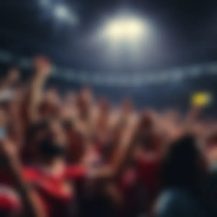 Fans cheering at a Champions League match, filled with excitement and anticipation for surprises