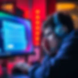 A frustrated player looks at a computer screen showing an error message regarding account suspension and denied withdrawal.