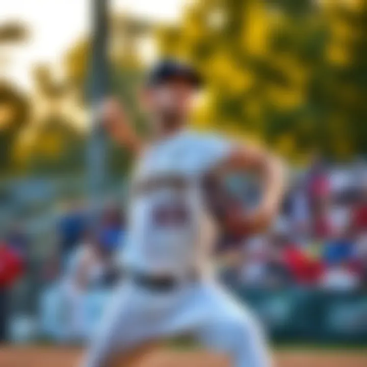 Chase Burns pitching with a focused expression as the game is called off