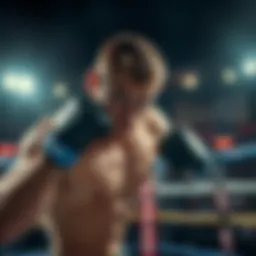 Chase Hooper in the ring Chase Hooper preparing for a fight against a less experienced opponent in the octagon.