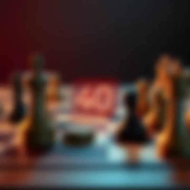 A close-up view of a checkerboard game in progress, showing pieces positioned and a score of 40 points displayed.