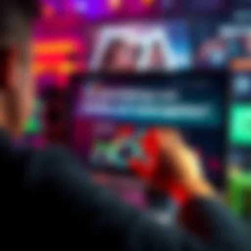 A person looking at a computer screen with pokerchipkings.com open, contemplating its trustworthiness