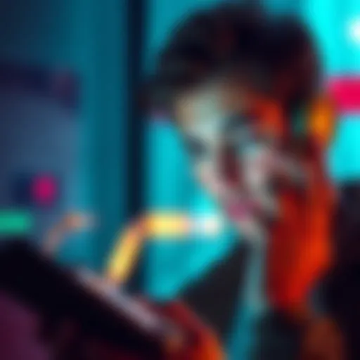 A person looking at their phone with a concerned expression, verifying their contact number to avoid wrong calls.